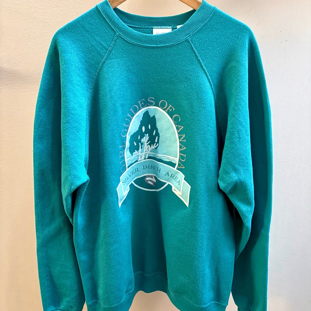 Girl Guides of Canada VTG late 80s early 90s Tultex crewneck M/L Made in USA